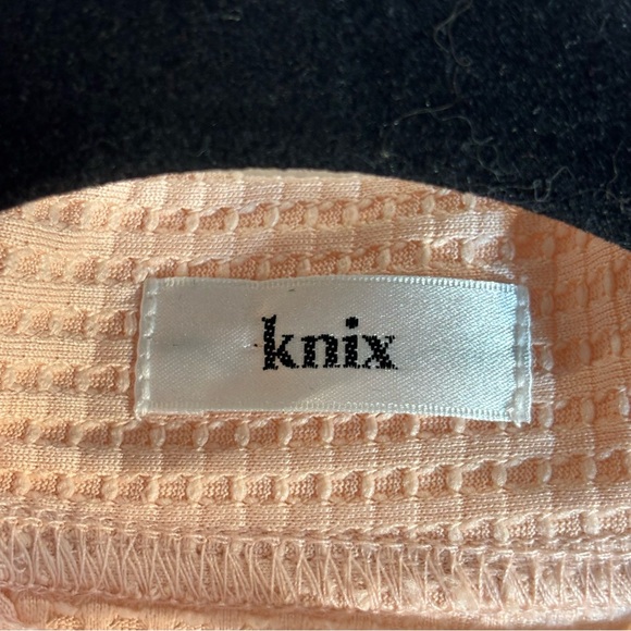 KNIX Sz L/XL/XXL Waffle Mid-Length Robe in Rose Quartz Pockets NEW WITH TAGS - Picture 9 of 10